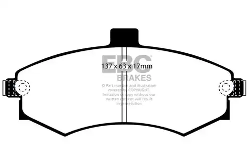 накладки EBC Brakes DP1670