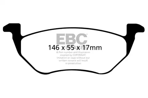 накладки EBC Brakes DP1710