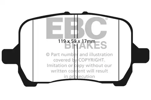 накладки EBC Brakes DP1763