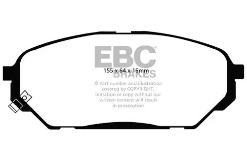 накладки EBC Brakes DP1813