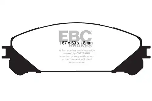 накладки EBC Brakes DP1837