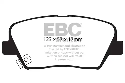 накладки EBC Brakes DP1863