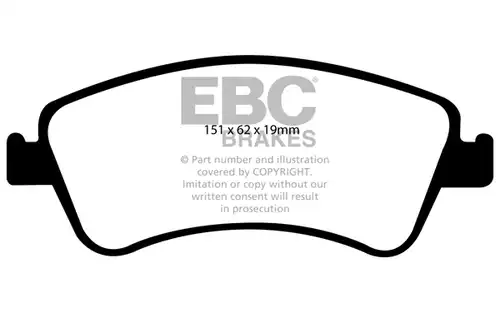 накладки EBC Brakes DP1950