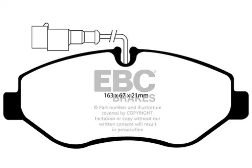 накладки EBC Brakes DP1956