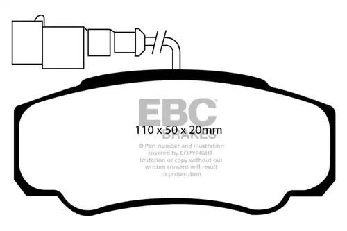 накладки EBC Brakes DP1957