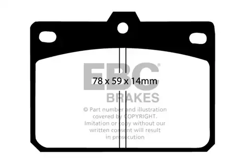 накладки EBC Brakes DP196