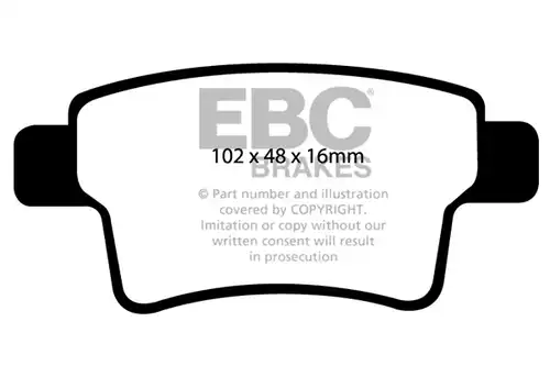 накладки EBC Brakes DP1961