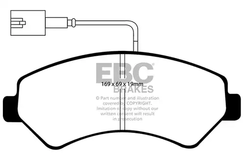 накладки EBC Brakes DP1969/2