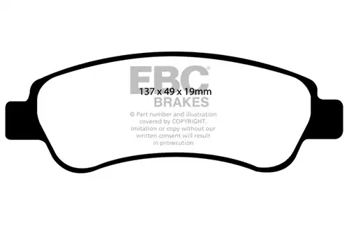 накладки EBC Brakes DP1974/2