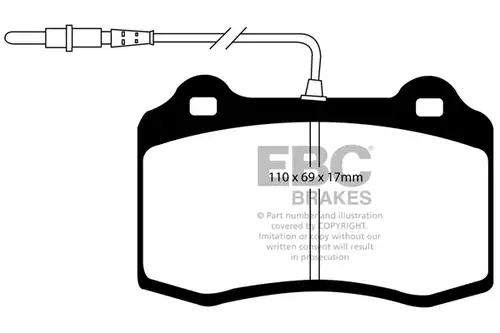 накладки EBC Brakes DP21031/2