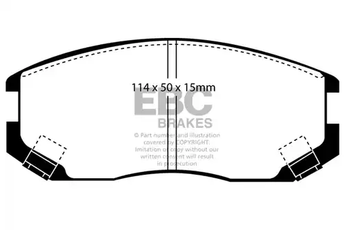 накладки EBC Brakes DP21063