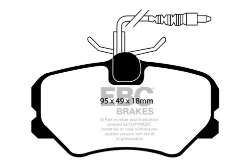 накладки EBC Brakes DP21080