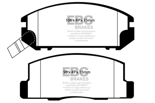 накладки EBC Brakes DP21107