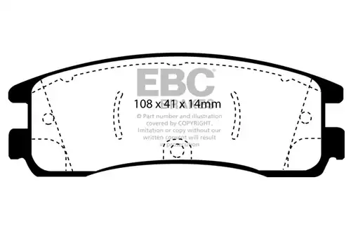 накладки EBC Brakes DP21122
