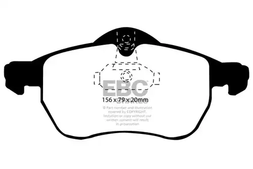 накладки EBC Brakes DP21183