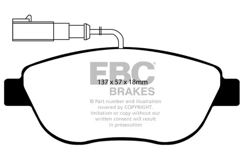 накладки EBC Brakes DP21383/2