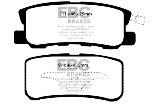 накладки EBC Brakes DP21407