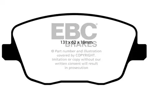 накладки EBC Brakes DP21436