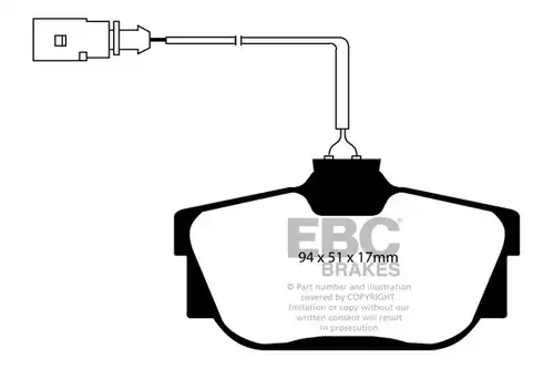 накладки EBC Brakes DP21445