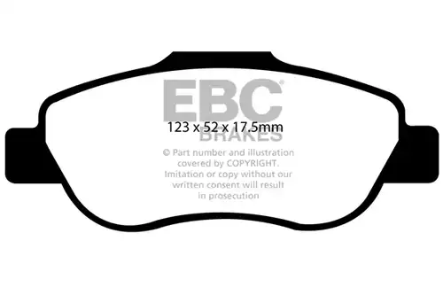 накладки EBC Brakes DP21573