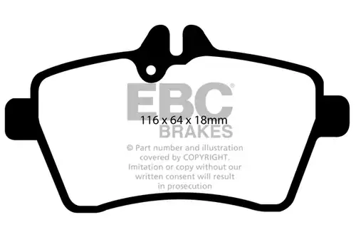 накладки EBC Brakes DP21579