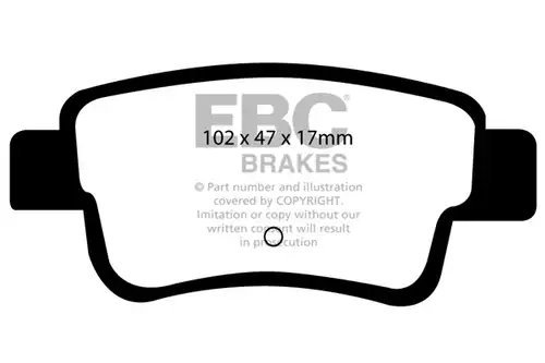 накладки EBC Brakes DP21599
