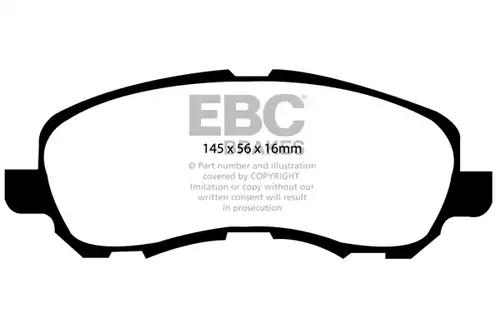 накладки EBC Brakes DP21614