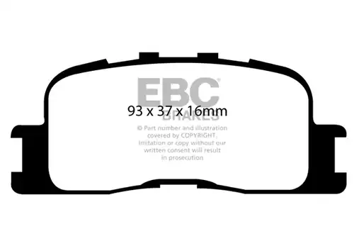 накладки EBC Brakes DP21716