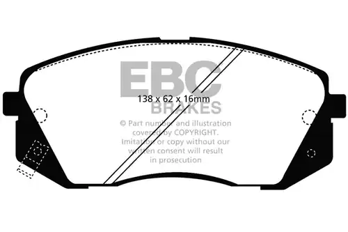 накладки EBC Brakes DP21809
