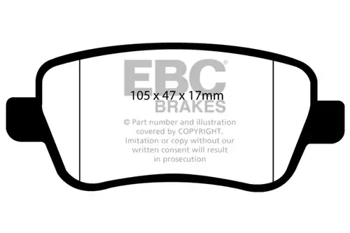 накладки EBC Brakes DP21910