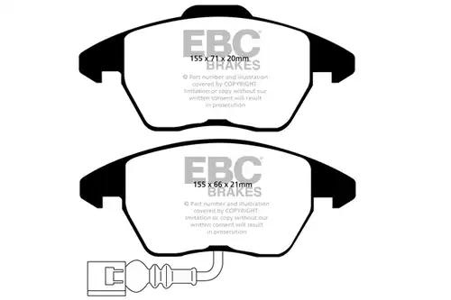 накладки EBC Brakes DP21945