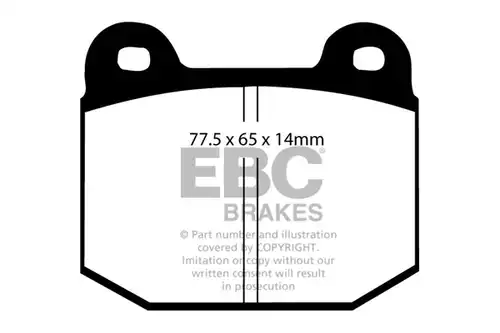 накладки EBC Brakes DP2197/2
