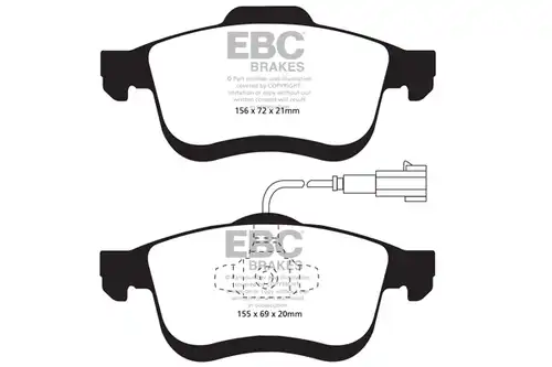 накладки EBC Brakes DP22010
