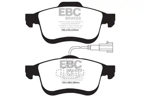 накладки EBC Brakes DP22010/2