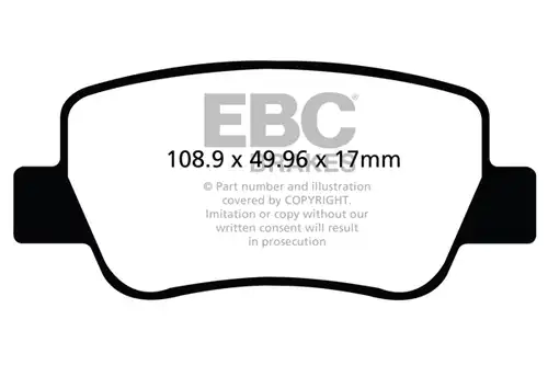 накладки EBC Brakes DP22027