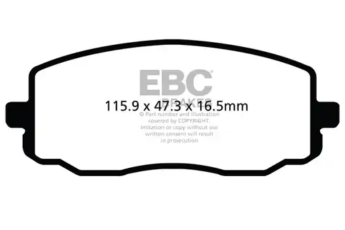 накладки EBC Brakes DP22050