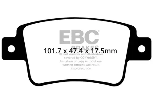 накладки EBC Brakes DP22101