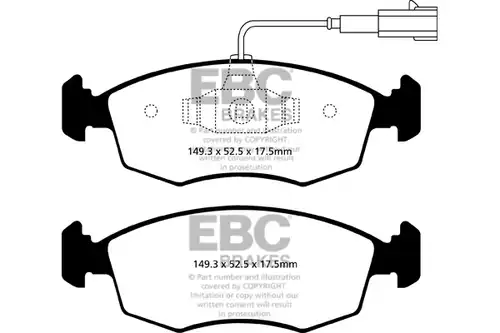накладки EBC Brakes DP22141