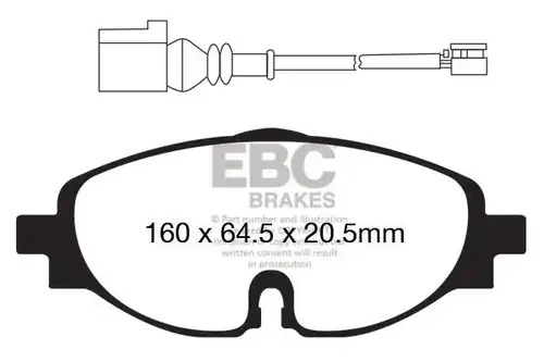 накладки EBC Brakes DP22150