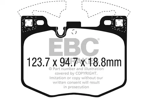 накладки EBC Brakes DP22302