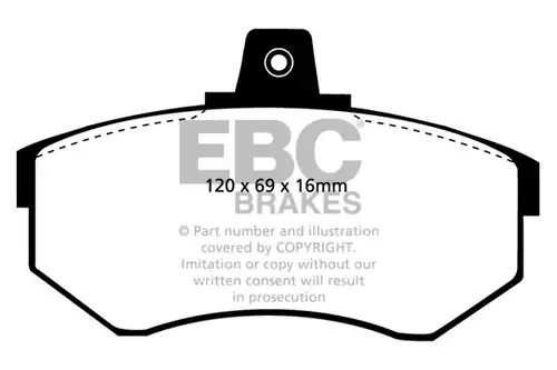 накладки EBC Brakes DP2369/2