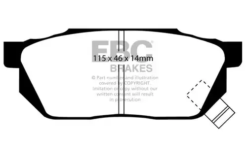 накладки EBC Brakes DP2570