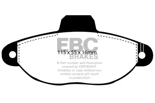 накладки EBC Brakes DP2945/2