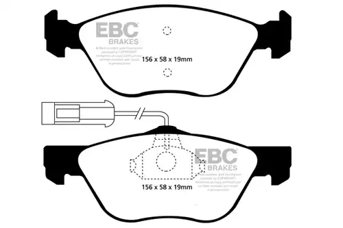 накладки EBC Brakes DP31061C