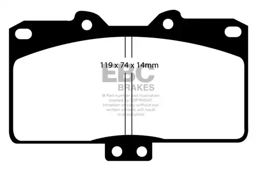 накладки EBC Brakes DP31097C