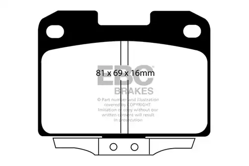накладки EBC Brakes DP31098C