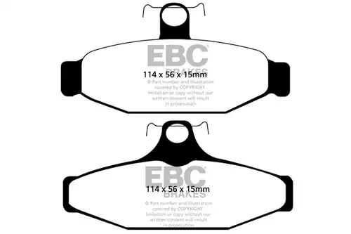 накладки EBC Brakes DP31165C