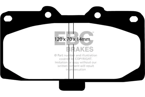 накладки EBC Brakes DP31200C