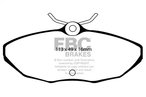 накладки EBC Brakes DP31221/2C