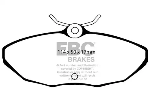 накладки EBC Brakes DP31221C
